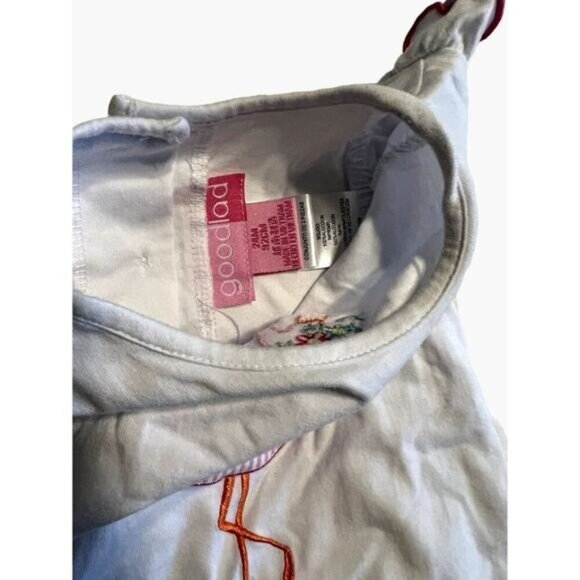 Goodlad Flamingo Outfit Set Infant Girls Size 24 months PAlm Ruffle Sleeve - Picture 3 of 6